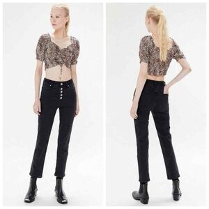 Urban Outfitters BDG Girlfriend High Rise Button Fly Jeans